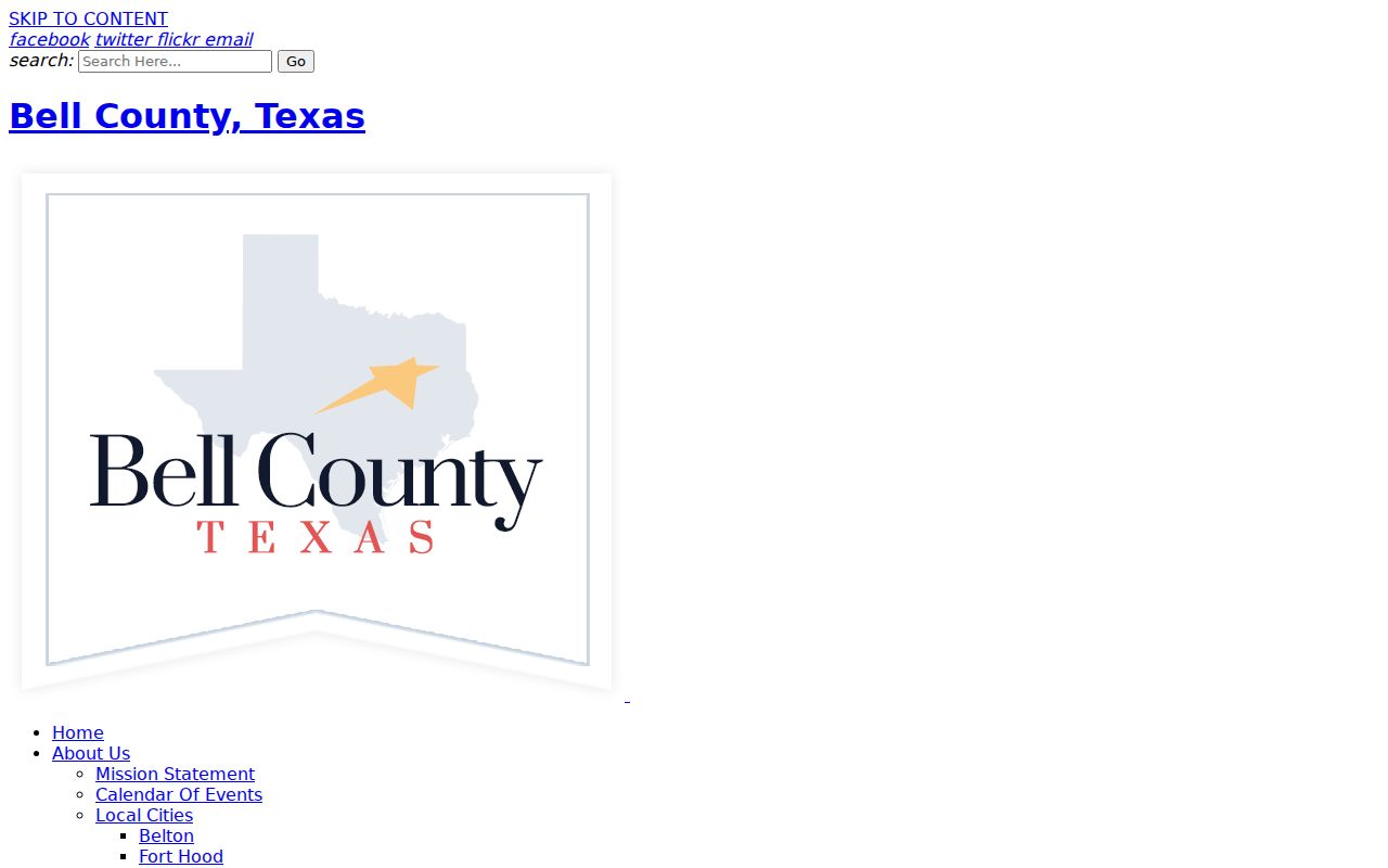 Bell County District Clerk felony criminal document copy request instructions