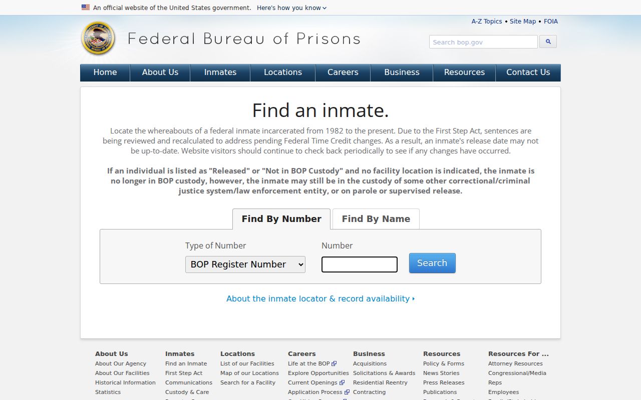 Bell County criminal history federal inmate locator